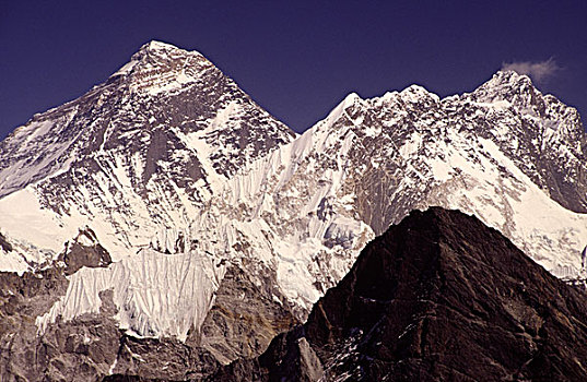 山,珠穆朗玛峰,国家公园,尼泊尔,风景,山谷