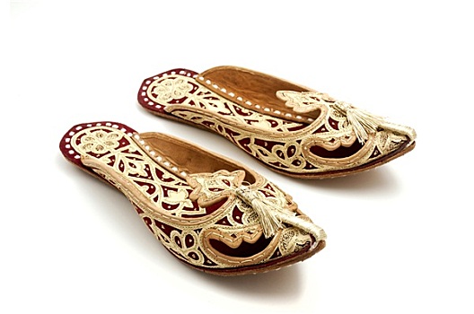 传统,阿拉伯,拖鞋