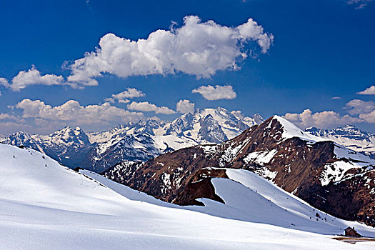 马尔莫拉达峰,意大利,顶峰,孔隙,白云岩,欧洲