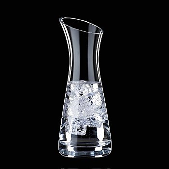 水,冰块,玻璃瓶