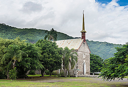 圣徒,教堂,塔希提岛,法属玻利尼西亚