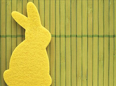 黄色,复活节兔子,海绵