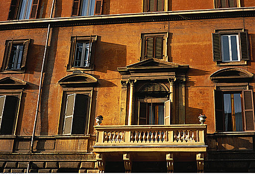建筑,窗户,罗马,意大利