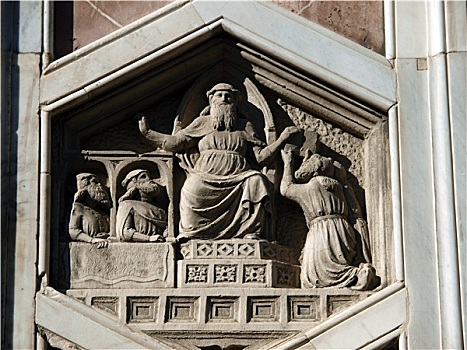 佛罗伦萨,六边形,浮雕,钟楼