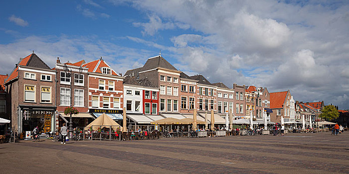 古建筑,市场,广场,荷兰,欧洲