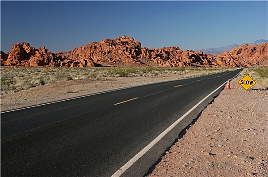 道路,山谷