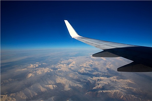 飞机,飞跃,下雪,山,比利牛斯山脉