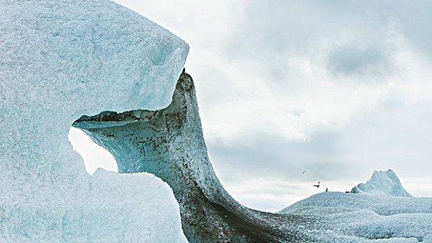 独特,冰层,拱形,冰岛