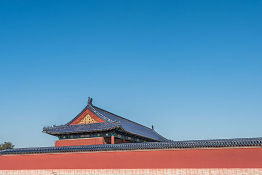 北京天坛公园的古建筑