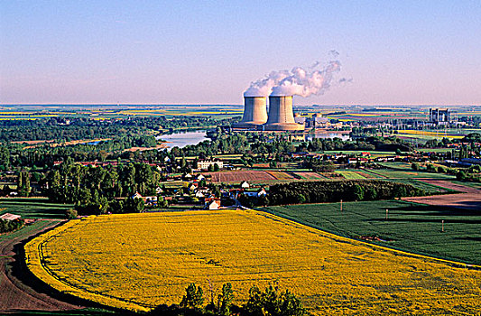法国,中心,卢瓦尔谢尔省,核电站