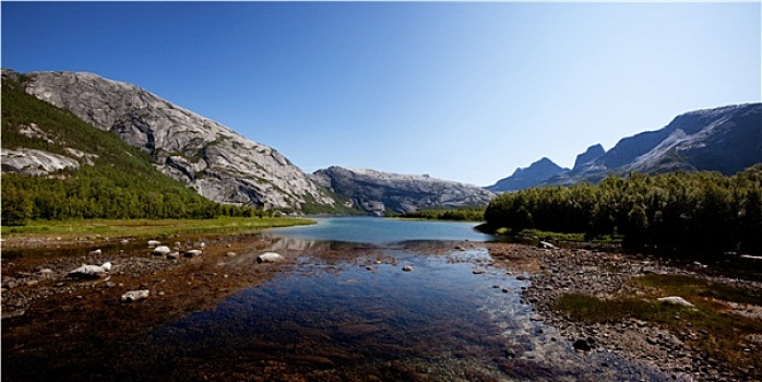 挪威,湖,风景