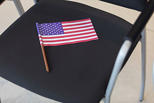 美国国旗,椅子,会议室