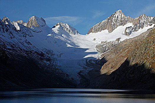冰河,湖,伯恩,瑞士,欧洲