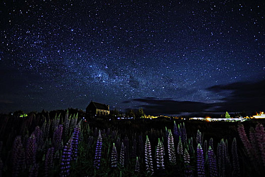 银河与星空星轨