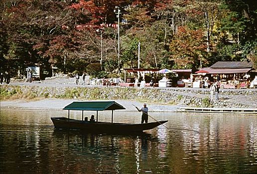 水手,帆船,岚山,京都,日本