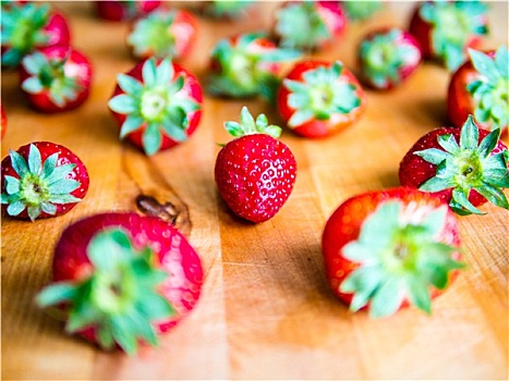 草莓,木板
