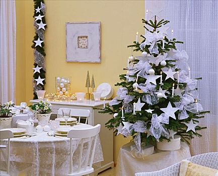 房间,白色,圣诞装饰
