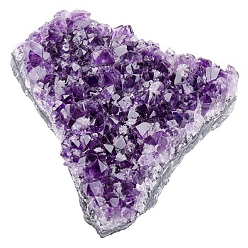 紫水晶,白色背景,背景