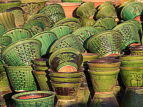 缅甸,蒲甘,陶瓷,罐,出售,工艺品,购物