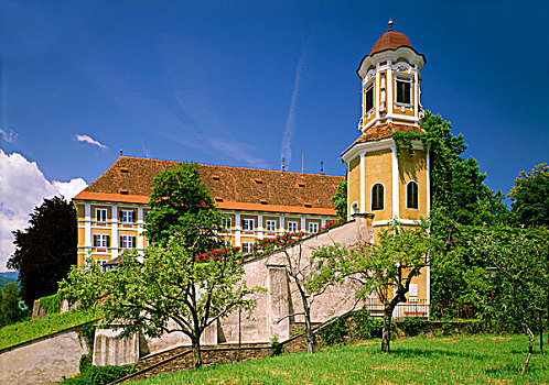 城堡,寺院,施蒂里亚,奥地利,欧洲