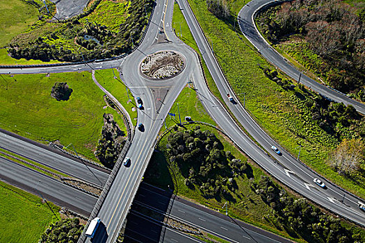 北方,高速公路,立体交叉路,奥克兰,北岛,新西兰