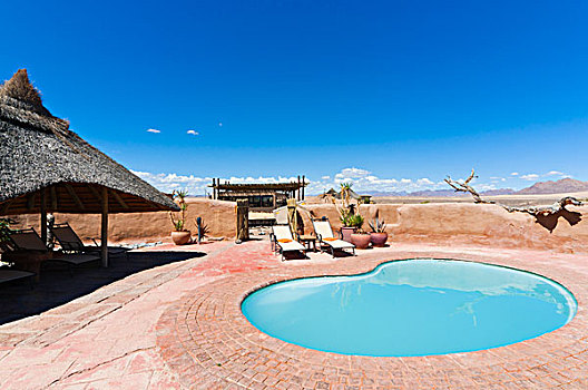游泳池,沙漠,住宿,纳米布沙漠,纳米比亚