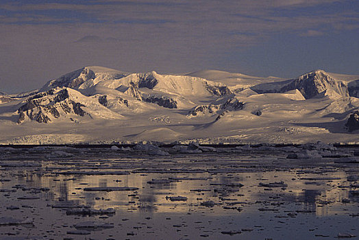 南极半岛,区域,山峦,冰