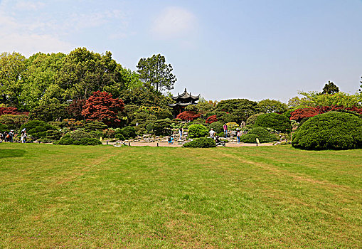 杭州西湖风景区西湖十景花港观鱼牡丹亭