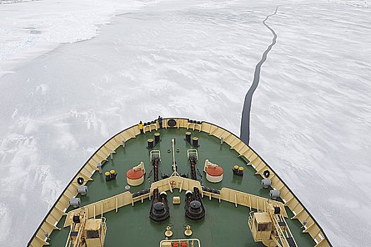 游客,船首,破冰船,威德尔海,南极半岛,南极