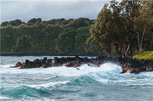 毛伊岛,碰撞,波浪