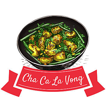越南特色美食简笔画图片