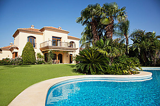 游泳池,西班牙,别墅