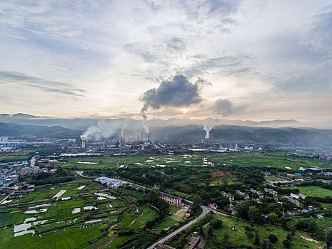 城市與環境污染煙塵排放