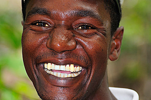 男人,温暖,微笑,塞舌尔,非洲