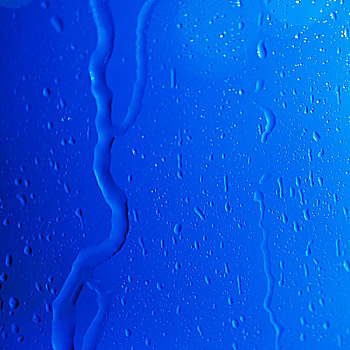 水,条纹,蓝色背景,窗玻璃