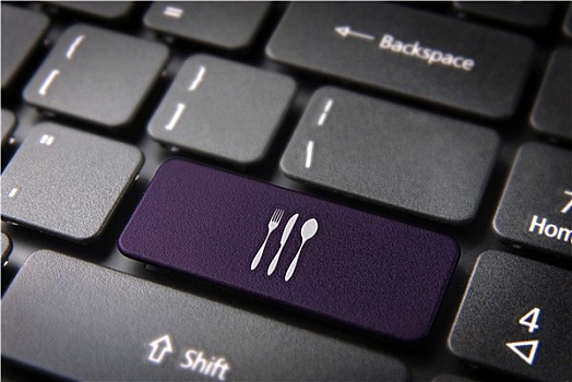 紫色,餐具,键盘,按键,食物,背景