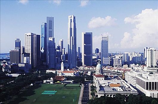 摩天大楼,城市,新加坡