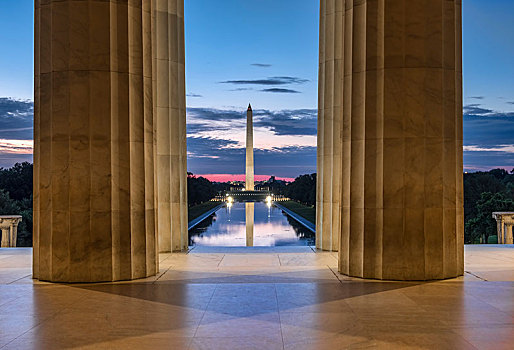 华盛顿纪念碑,反射,水池,室内,林肯纪念堂,国家广场,华盛顿特区