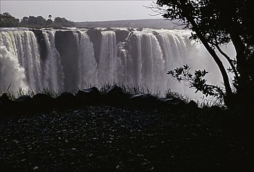 维多利亚瀑布,赞比亚,津巴布韦,边界