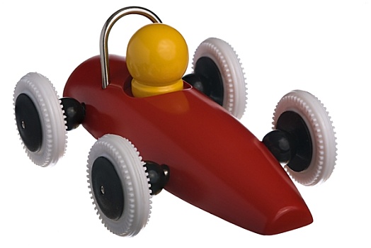 孩子,红色,玩具,赛车
