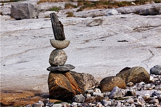 石头,一堆,雕塑