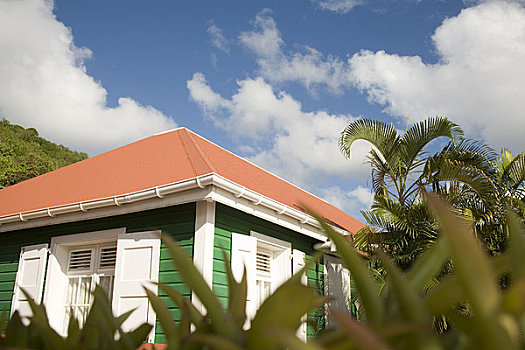 房子,圣巴泰勒米,加勒比海
