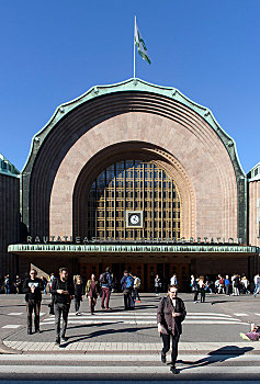 赫尔辛基,中心,火车站,芬兰,欧洲