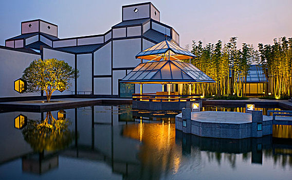 苏州,博物馆,设计,建筑师,2006年,现代,建筑,风格,传统,中心,中国文化,中式花园,城市,著名