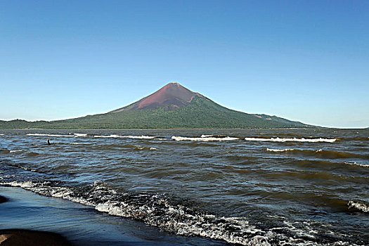 火山,湖,马那瓜,尼加拉瓜,中美洲