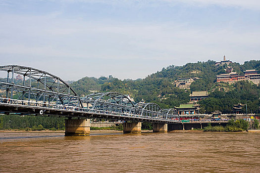 甘肅蘭州黃河鐵橋中山橋