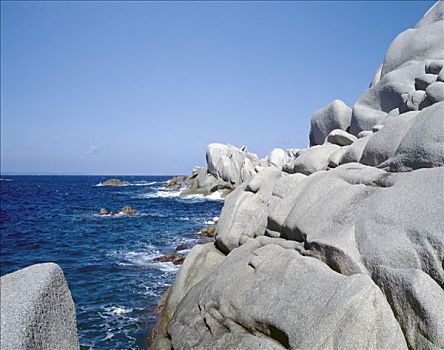 花冈岩,排列,萨丁尼亚,意大利
