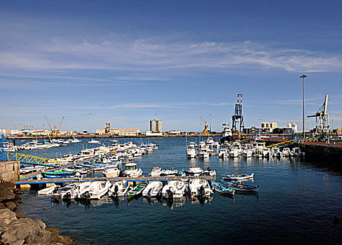 码头,波多黎各,罗萨里奥,富埃特文图拉岛,加纳利群岛,西班牙,欧洲