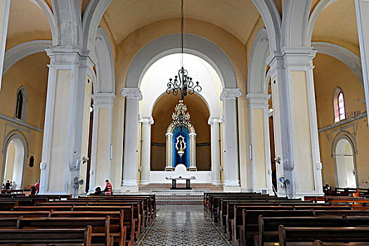 室内,大教堂,格拉纳达,尼加拉瓜,中美洲