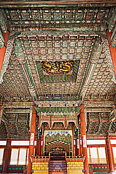 仪式,宝座,大厅,德寿宫,首尔,韩国